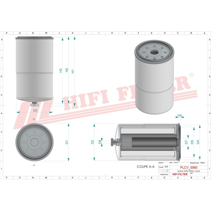FUEL WATER SEPARATOR FILTER