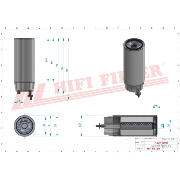 FUEL WATER SEPARATOR FILTER