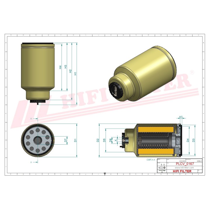 FUEL WATER SEPARATOR FILTER