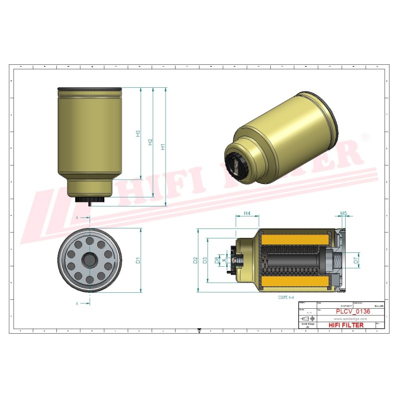 FUEL WATER SEPARATOR FILTER