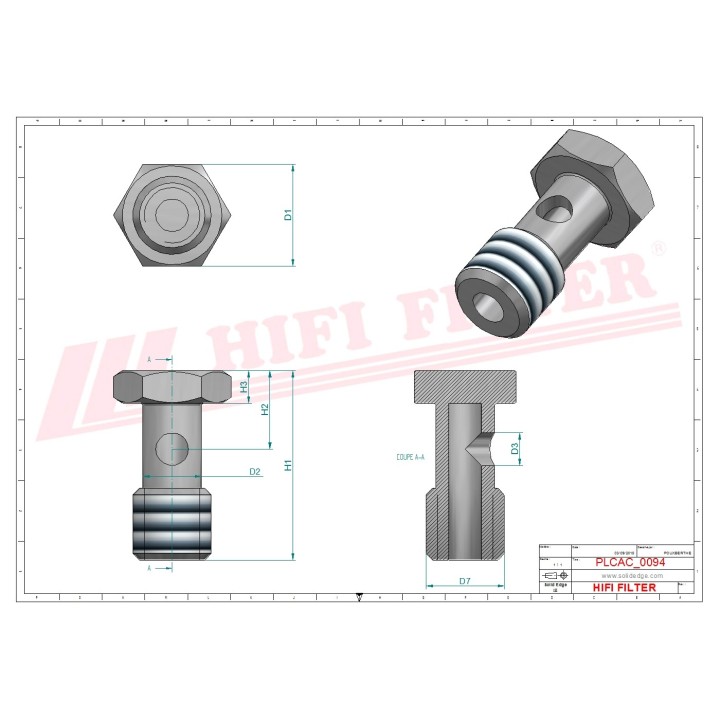 DRAIN PLUG 1/2"-20UNF
