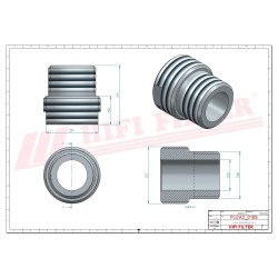 ADAPTER 1"-14UNF-M20X1.5