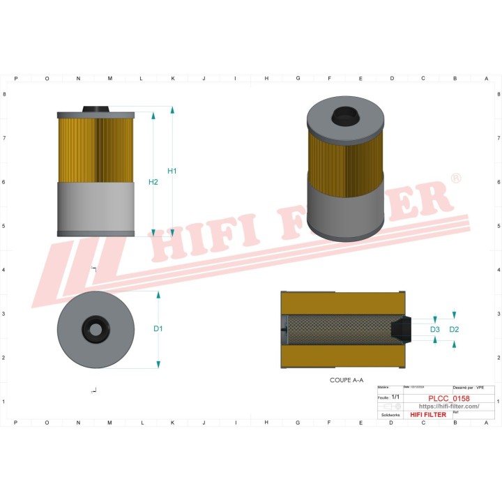 FUEL WATER SEPARATOR FILTER