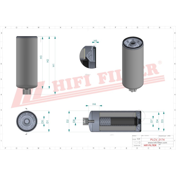 FUEL WATER SEPARATOR FILTER