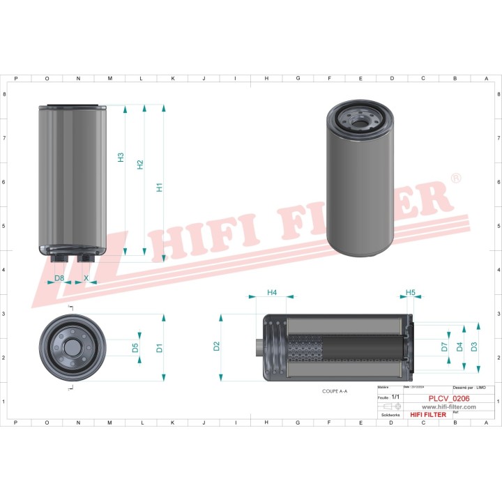 FUEL WATER SEPARATOR FILTER