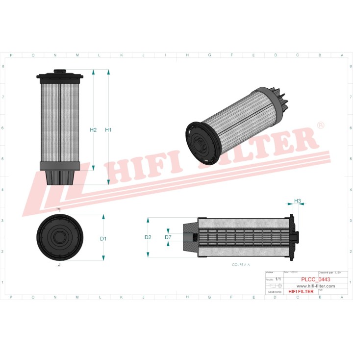 FUEL WATER SEPARATOR FILTER