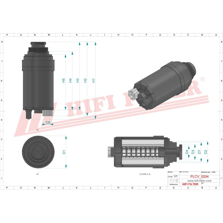 FUEL WATER SEPARATOR FILTER