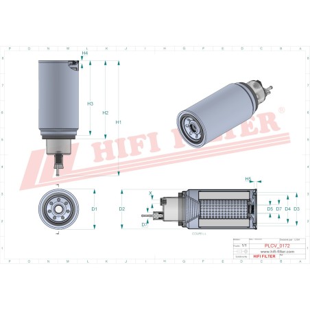 FUEL WATER SEPARATOR FILTER