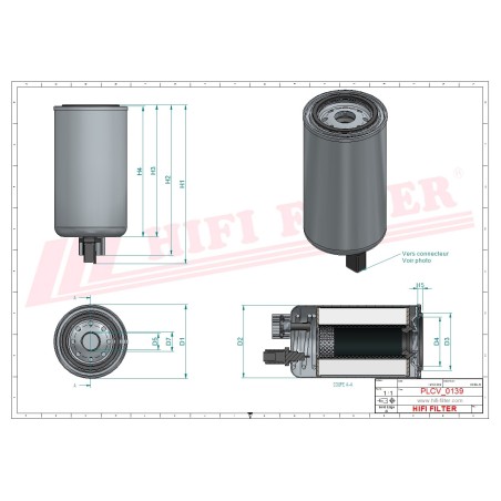 FUEL WATER SEPARATOR FILTER