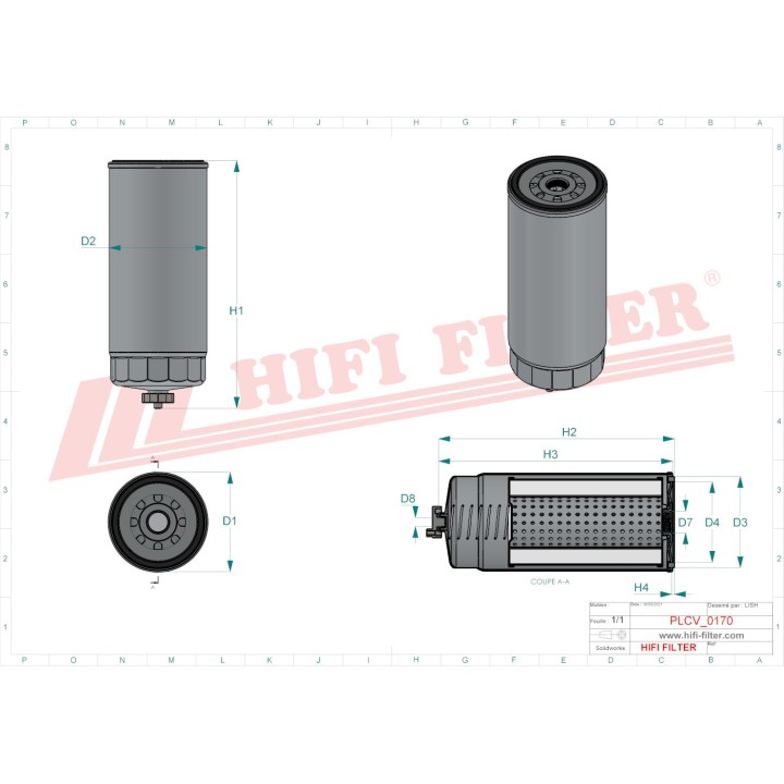 FUEL WATER SEPARATOR FILTER