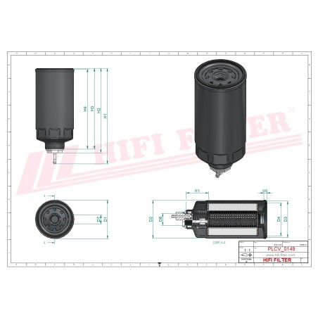 FUEL WATER SEPARATOR FILTER