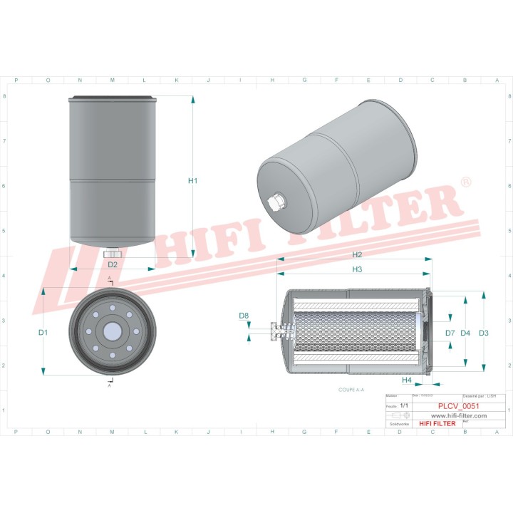 FUEL WATER SEPARATOR FILTER