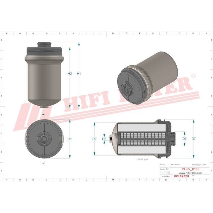 FUEL WATER SEPARATOR FILTER